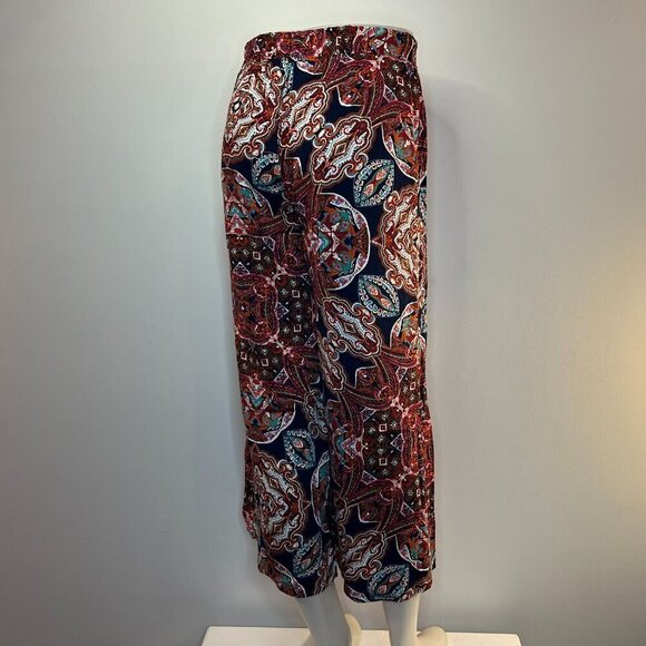 JULES & LEOPOLD Women's Colorful Rayon Cropped Pants - Size Small - NWT - Picture 4 of 5